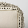 69515 - Darika 16.0L x 16.0W x 16.0H Black/White/Gray Cotton Pouf