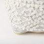 69522 - Farida 6.0L x 16.0W x 16.0H Light Gray Wool and Polyester Patterned Pouf