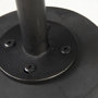 69204 - Maxwell 20" Round Dark Brown Wood w/ Black Metal Pedestal Side Table