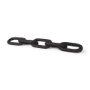 69570 - Alix 29.0L x 5.0W x 5.0H Black Wood Link Chain Decorative Object 