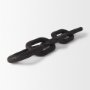 69570 - Alix 29.0L x 5.0W x 5.0H Black Wood Link Chain Decorative Object 