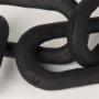69570 - Alix 29.0L x 5.0W x 5.0H Black Wood Link Chain Decorative Object 