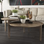 69024 - Cleaver (Set of 2) 40" & 31" Round Brown Solid Wood Nesting Coffee Tables