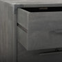 67826 - Ward 34L x 18W Brown Wood and Iron 3 Drawer Accent Cabinet 