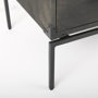 67826 - Ward 34L x 18W Brown Wood and Iron 3 Drawer Accent Cabinet 