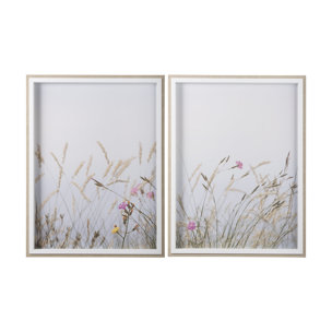Wildflower Fade - L by Mercana Studio a Framed Photo Art Print Matted under Glass
