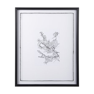 Spring Blooming V by Mercana Studio a Hand Embellished Textured Framed Art Print Matted under Glass