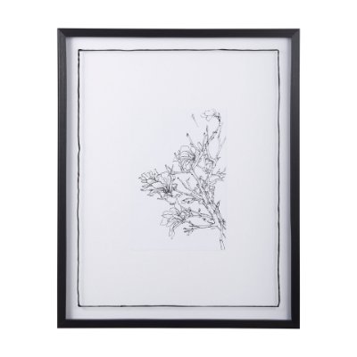 14079 - Spring Blooming VI by Mercana Studio a Hand Embellished Textured Framed Art Print Matted under Glass