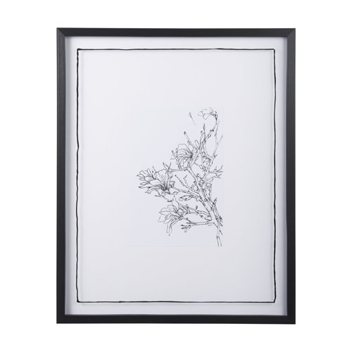 14079 - Spring Blooming VI by Mercana Studio a Hand Embellished Textured Framed Art Print Matted under Glass