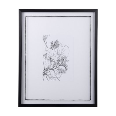 14080 - Spring Blooming VII by Mercana Studio Hand Embellished Textured Framed Art Print Matted under Glass