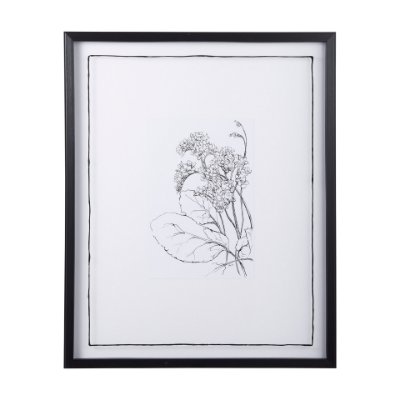 14081 - Spring Blooming VIII by Mercana Studio Hand Embellished Textured Framed Art Print Matted under Glass