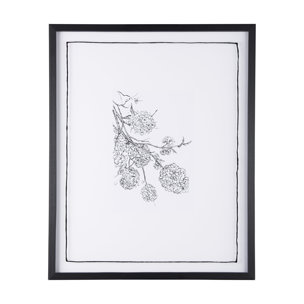 Spring Blooming IX by Mercana Studio a Hand Embellished Textured Framed Art Print Matted under Glass