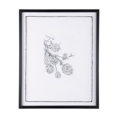 14082 - Spring Blooming IX by Mercana Studio a Hand Embellished Textured Framed Art Print Matted under Glass