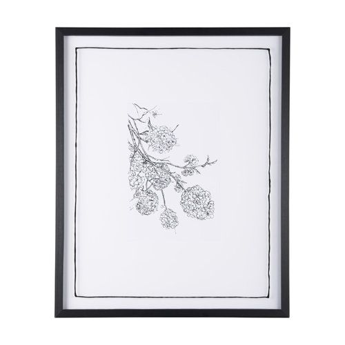 14082 - Spring Blooming IX by Mercana Studio a Hand Embellished Textured Framed Art Print Matted under Glass