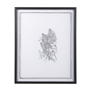 Spring Blooming XII by Mercana Studio Hand Embellished Textured Framed Art Print Matted under Glass