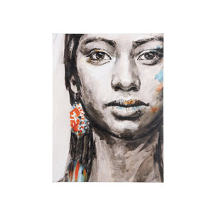 Unity I Woman (L) by Mercana Studio a Hand Embellished Textured Canvas