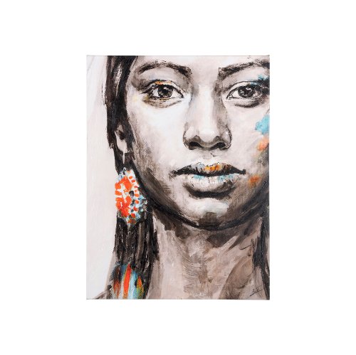 102100-S - Unity I Woman (L) by Mercana Studio a Hand Embellished Textured Canvas