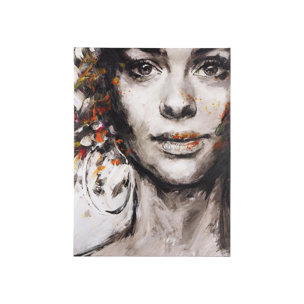 Unity II Woman (S) by Mercana Studio a Hand Embellished Textured Canvas