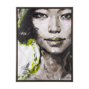 Unity VI Woman (FL) by Mercana Studio a Hand Embellished Textured Framed Canvas