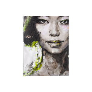 Unity VI Woman (S) by Mercana Studio a Hand Embellished Textured Canvas