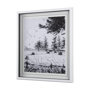 14087 - Farm View II by Mercana Studio a Hand Embellished Textured Framed Art Print Matted under Glass