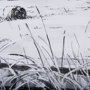 14087 - Farm View II by Mercana Studio a Hand Embellished Textured Framed Art Print Matted under Glass