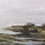 102107-FL - Sea View by Mercana Studio a Hand Embellished Textured Framed Canvas