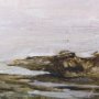 102107-S - Sea View by Mercana Studio a Hand Embellished Textured Canvas