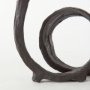 69169 - Stanislaw II Black Metal Infinite Ribbon Sculpture