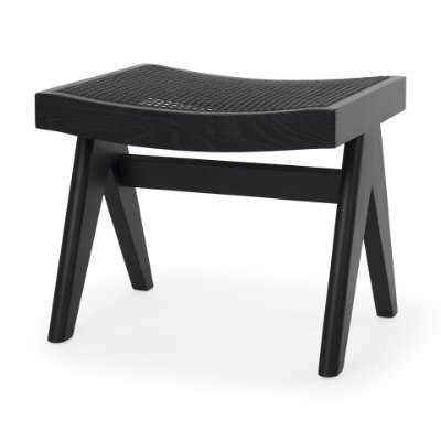 70071 - Arvin 21.7L x 17.7W x 18.1H Black Wooden Stool