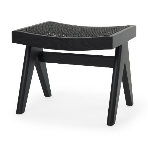 70071 - Arvin 21.7L x 17.7W x 18.1H Black Wooden Stool