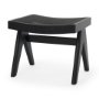 70071 - Arvin 21.7L x 17.7W x 18.1H Black Wooden Stool