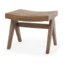 70072 - Arvin 21.7L x 17.7W x 18.1H Medium Brown Wooden Stool