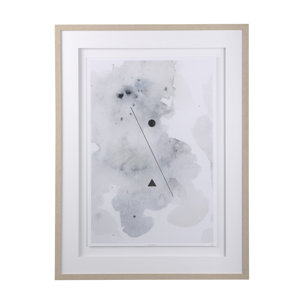 Equilibrium I by Mercana Studio a Hand Embellished Textured Framed Art Print Matted under Glass