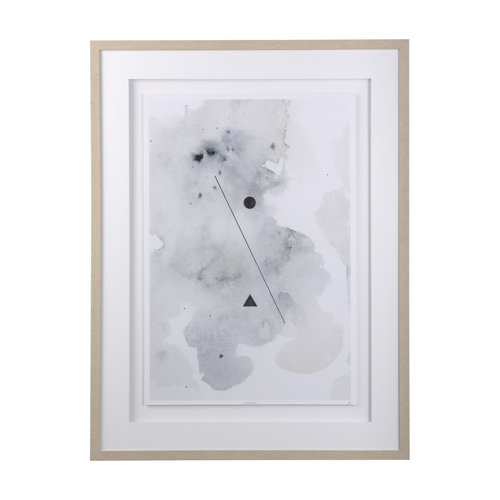 14091 - Equilibrium I by Mercana Studio a Hand Embellished Textured Framed Art Print Matted under Glass