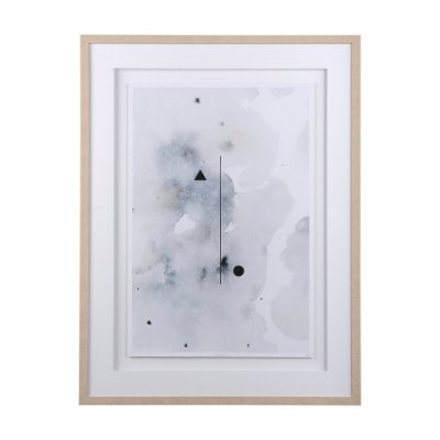 14092 - Equilibrium II by Mercana Studio a Hand Embellished Textured Framed Art Print Matted under Glass
