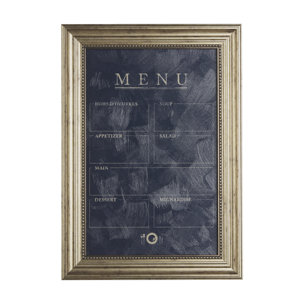 MENU II by Mercana Studio a Hand Embellished Textured Framed Art Print Matted under Glass