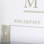 14099 - MENU I by Mercana Studio a Hand Embellished Textured Framed Art Print Matted under Glass