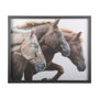 14105 - Bold Equine - Run by Mercana Studio a Hand Embellished Textured Framed Photo Art Print Matted under 