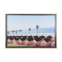 14107 - Oceanside by White Rock Girl a Hand Embellished Textured Framed Photo Art Print Matted under Glass