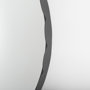 69323 - Adelaide 29.7"Black Metal Scallop Edge Round Mirror