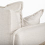 68713 - Roy II Beige Upholstered and Brown Wood Frame Arm Chair 