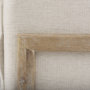 68713 - Roy II Beige Upholstered and Brown Wood Frame Arm Chair 