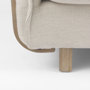68713 - Roy II Beige Upholstered and Brown Wood Frame Arm Chair 