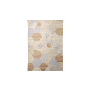 Mayson 5x8 Cream Multi-Colored Honeycomb Pattern Area Rug