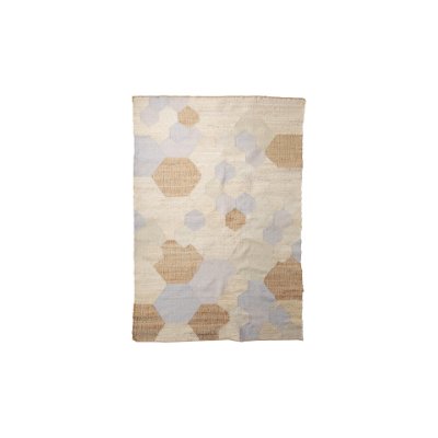 69761 - Mayson 5x8 Cream Multi-Colored Honeycomb Pattern Area Rug