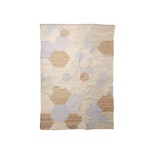 69762 - Mayson 8x10 Cream Multi-Colored Honeycomb Pattern Area Rug
