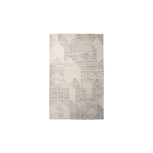 69768 - Kolt 5x8 Neutral Geometric Patterned Wool Area Rug