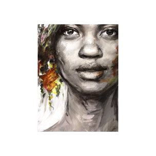 Unity VII Woman (S) by Mercana Studio a Hand Embellished Textured Canvas