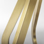 68238-AB - Laurent 48" Marble Top Gold Metal Base Dining Table